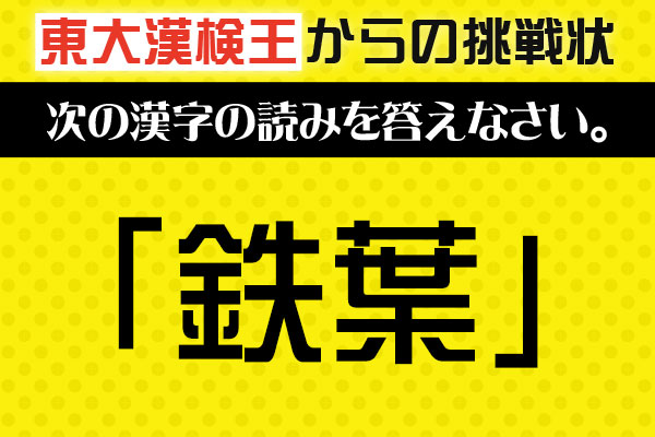 東大の漢検王からの挑戦状2 読めるもんなら読んでみろ