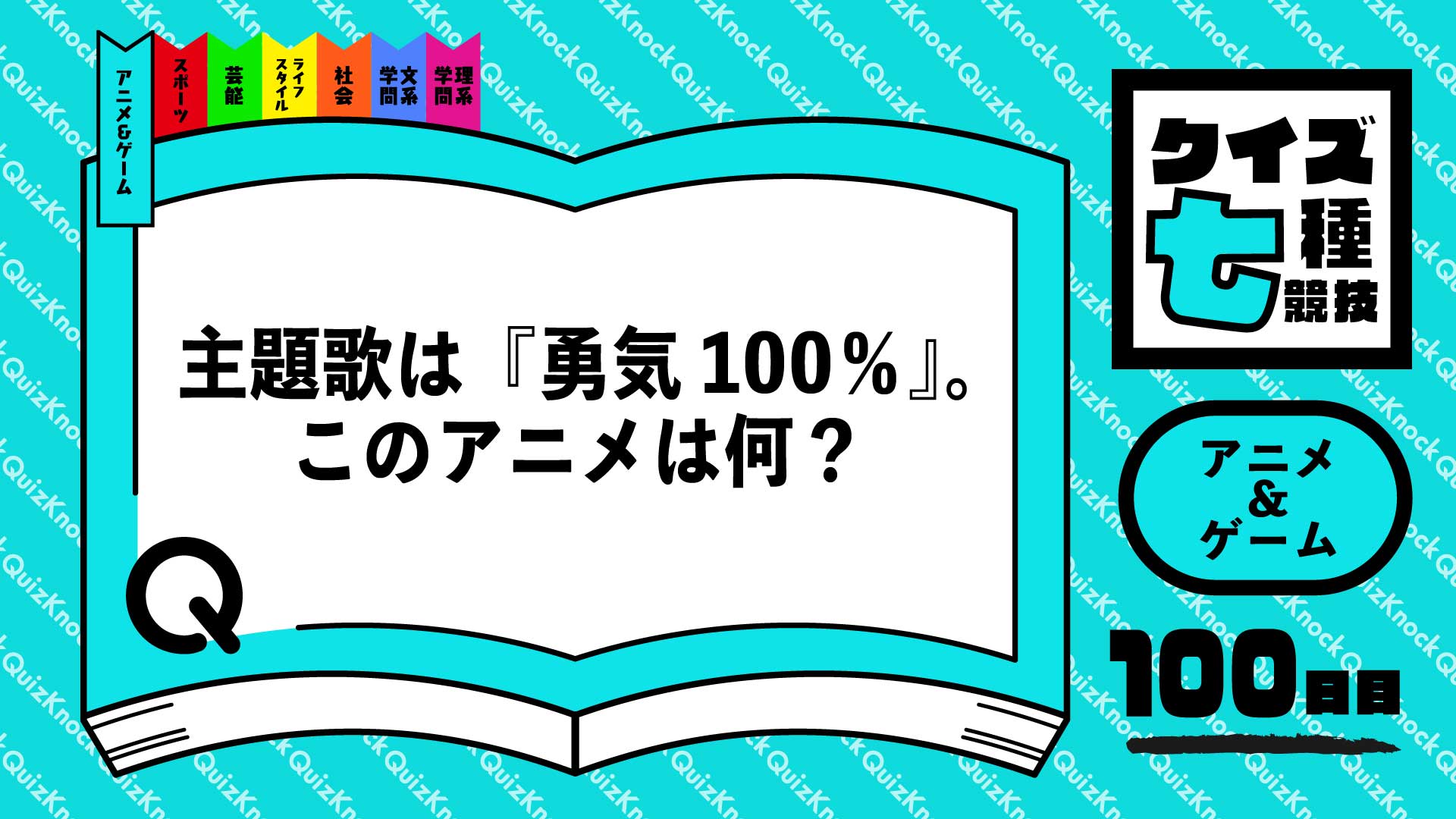 伊沢からの挑戦 勇気100 が主題歌のアニメは 100日記念