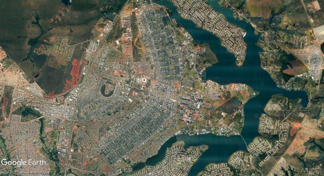 ブラジルの首都は上から見ると だ 航空写真で見る都市クイズ ブラジルの首都は上から見ると だ 航空写真で見る都市クイズ