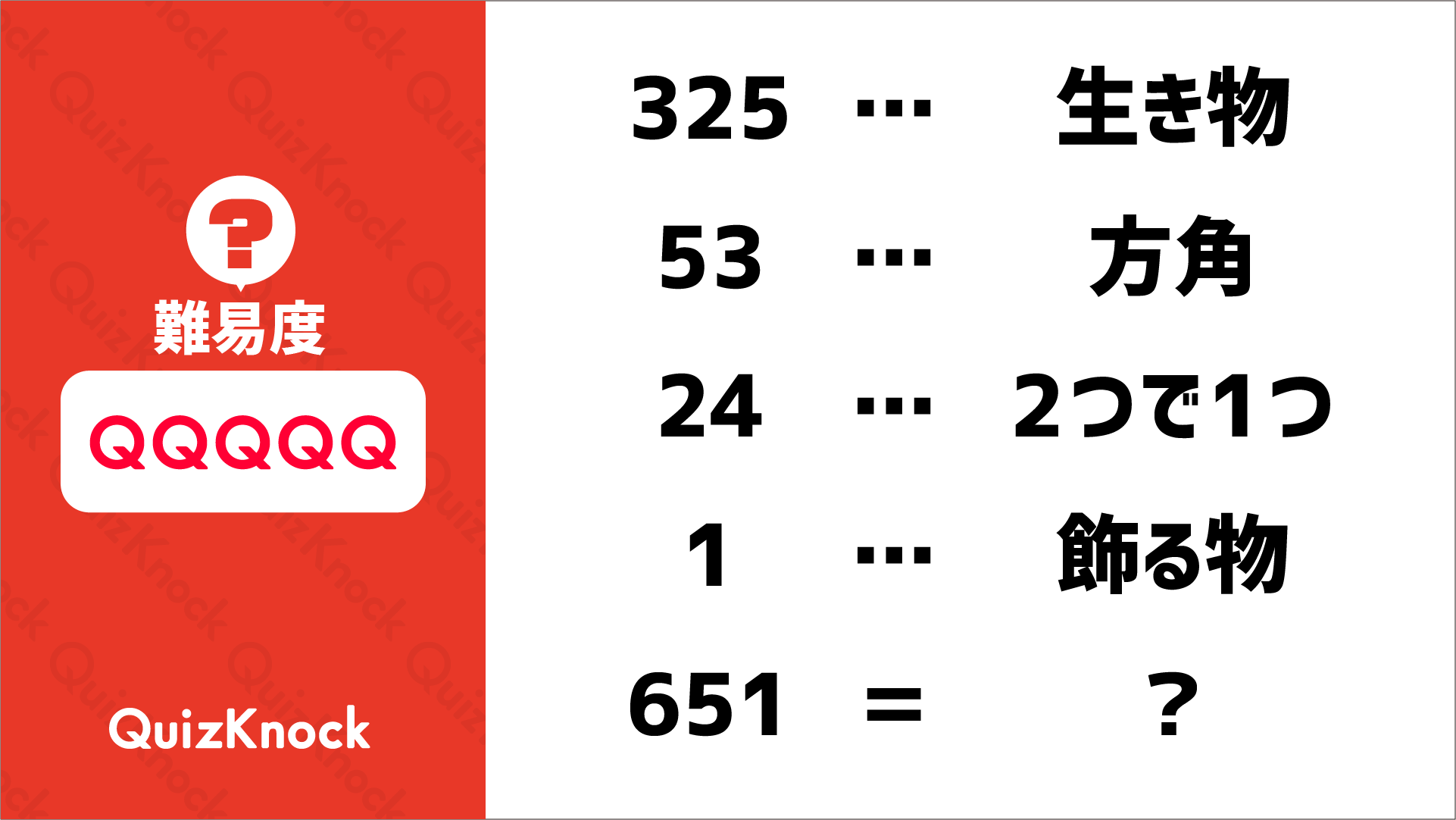 難易度５ 数字が表す意味に気づけ ウィークリー謎解き