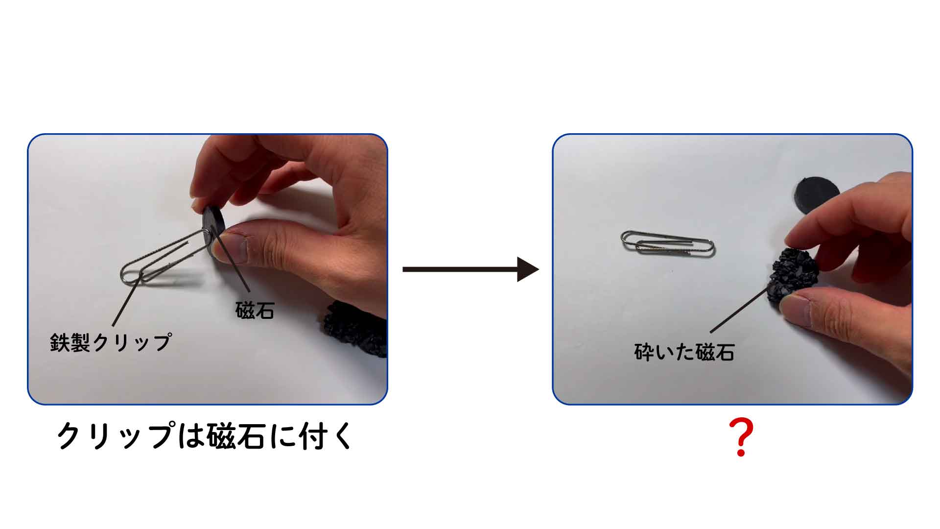 磁石は粉々にしても鉄にくっつく それとも 意外な磁石の秘密